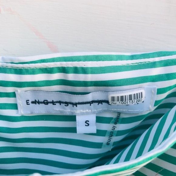 **English Factory Stripe Spaghetti Strap (Tie) Shoulder Dress - Picture 8 of 11